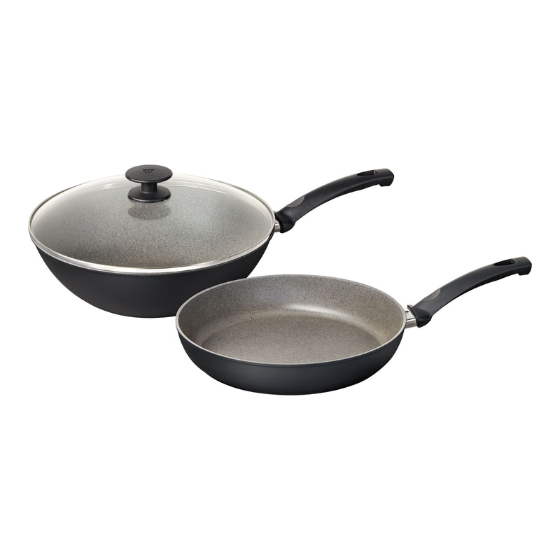 Zwilling 3-Piece Frying Set with 28-cm Frypan and 30-cm Wok R6
