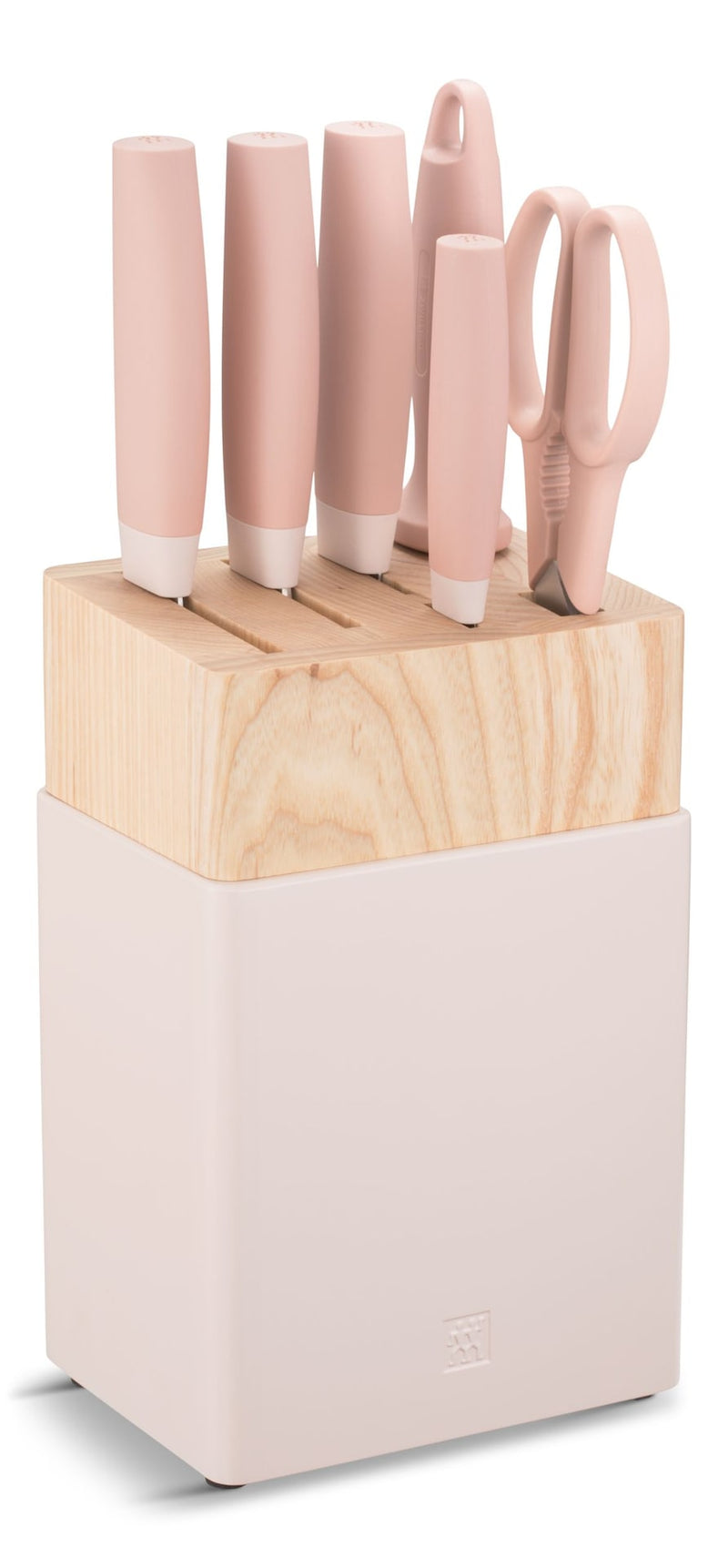 ZWILLING Now S Stainless Steel Knife Block Set, Pink, 7-pc W6