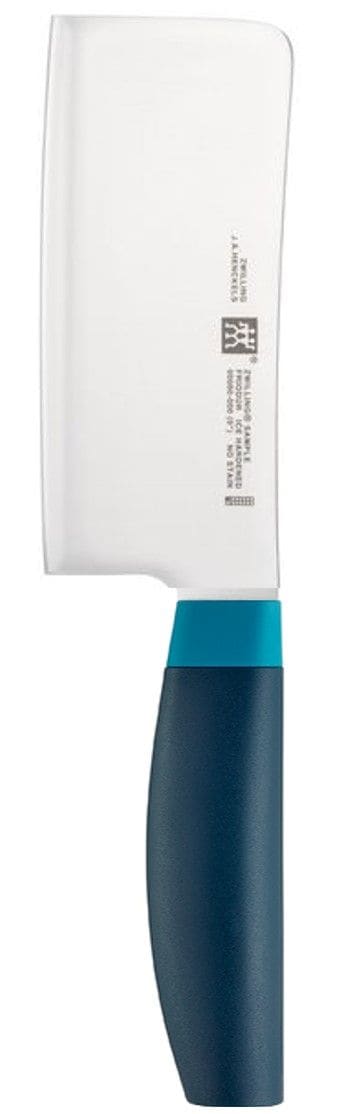 Zwilling Now Stainless Steel Knife Block Set with Blade Sharpener & Knife Block, Blue, 7-pc L8